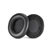 Náhradné Náušníky pre Steelseries Nova Pro, Pamäťová pena + PU Koža, Čierne, 1 pár