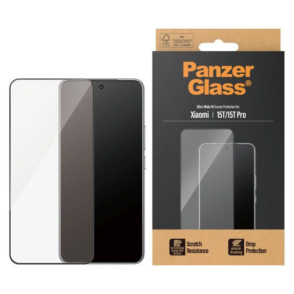 Tvrdené sklo UWF pre Xiaomi 15T/15T Pro, Čierna, PanzerGlass