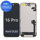 Displej Hard OLED pre iPhone 16, Dotykové sklo s rámom, FixPremium