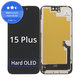 Displej Hard OLED pre iPhone 15 Plus, Dotykové sklo s rámom, FixPremium