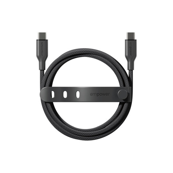 Kábel USB-C, 60 W, Racing, 1,2 m, Vesmírna čierna, empower