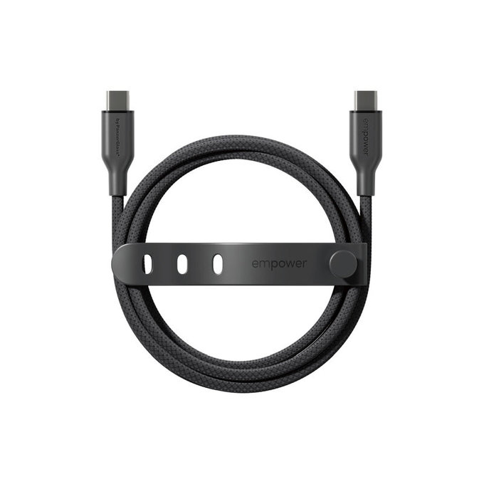 Kábel USB-C, 60 W, Racing, 2 m, Vesmírna čierna, empower