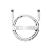 Kábel USB-C, 240 W, Racing, 1,2 m, striebornobiela, empower