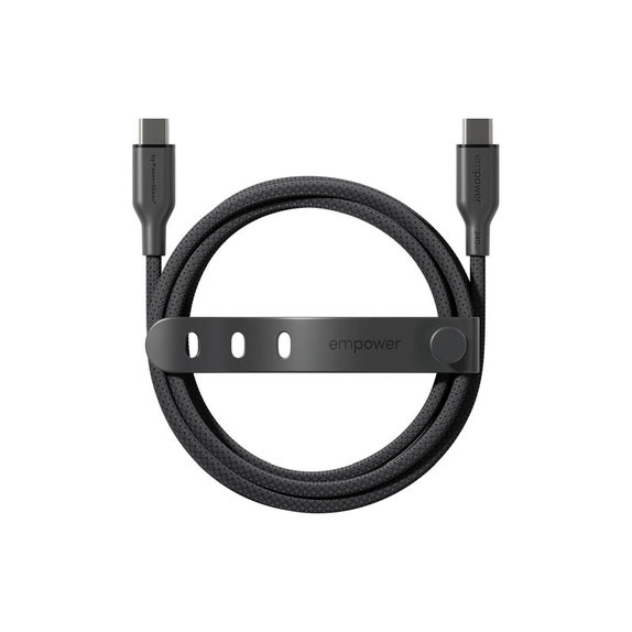 Kábel USB-C, 240 W, Racing, 2 m, Vesmírna čierna, empower
