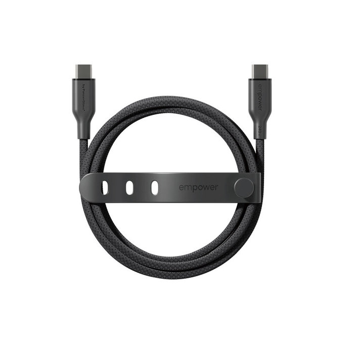 Kábel USB-C, 240 W, Racing, 2 m, Vesmírna čierna, empower