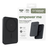 Bezdrôtová PowerBank 5000 mAh 20 W, kompatibilná s MagSafe, Qi2/USB-C, Vesmírna čierna, empower