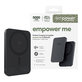 Bezdrôtová PowerBank 5000 mAh 20 W, kompatibilná s MagSafe, Qi2/USB-C, Vesmírna čierna, empower