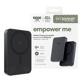 Bezdrôtová PowerBank 10000 mAh 20 W, kompatibilná s MagSafe, Qi2/USB-C, Vesmírna čierna, empower