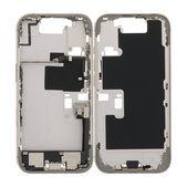 Apple iPhone 16 Pro - Stredný Rám + Tlačidlá Zapínania, Hlasitosti a Kamery (Natural Titanium)