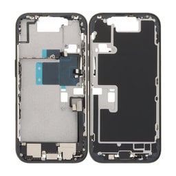 Apple iPhone 16 Pro - Stredný Rám + Tlačidlá Zapínania, Hlasitosti a Kamery (Black Titanium)