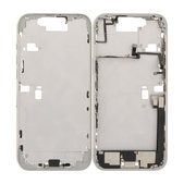 Apple iPhone 16 Pro Max - Stredný Rám + Tlačidlá Zapínania, Hlasitosti a Kamery (White Titanium)