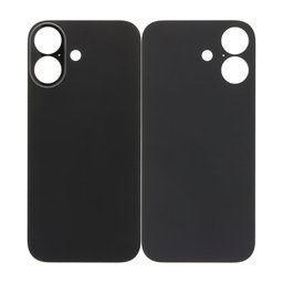 Apple iPhone 17 - Sklo Zadného Housingu so Zväčšeným Otvorom na Kameru (Black)