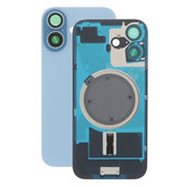 Apple iPhone 17 - Sklo Zadného Housingu + Sklíčko Kamery + Kovový Pliešok + Magsafe Magnet (Mist Blue)