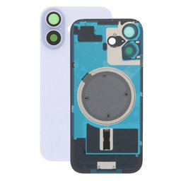 Apple iPhone 17 - Sklo Zadného Housingu + Sklíčko Kamery + Kovový Pliešok + Magsafe Magnet (Lavender)