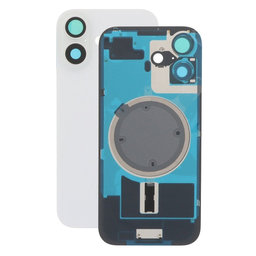 Apple iPhone 17 - Sklo Zadného Housingu + Sklíčko Kamery + Kovový Pliešok + Magsafe Magnet (White)