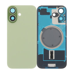Apple iPhone 17 - Sklo Zadného Housingu + Sklíčko Kamery + Kovový Pliešok + Magsafe Magnet (Sage)