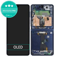 Samsung Galaxy Z Flip 7 F766B - LCD Displej + Dotykové Sklo + Rám (Blue Shadow) OLED
