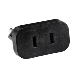 220V Napájací adaptér z US do EU (Čierny)