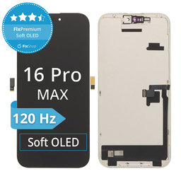 Displej Soft OLED pre iPhone 16 Pro Max - Dotykové sklo + Rám, DIAGNOSTIC