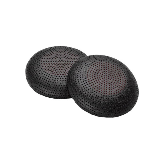Náhradné Náušníky pre Poly Blackwire 3300, Pamäťová pena + PU Koža, Čierne, 1 pár