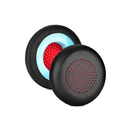 Náhradné Náušníky pre Poly Blackwire 5200, Voyager 5200,  Pamäťová pena + PU Koža, Čierne, 1 pár