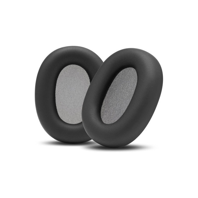 Náhradné Náušníky pre Sony WH-1000XM6, Pamäťová pena + PU Koža, Čierne, 1 pár