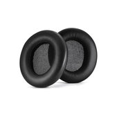 Náhradné Náušníky pre SteelSeries Arctis Nova 1, 3, 5, 7, 9, Pro Wired, Pamäťová pena + PU Koža, Čierne, 1 pár
