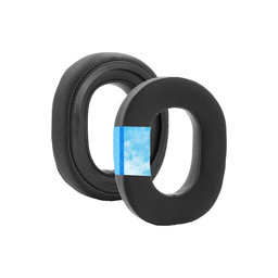 Náhradné Náušníky pre Razer Blackshark V3, V3X, Pamäťová pena + Textil + PU Koža, Čierne, Chladivý Gél, 1 pár