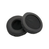 Náhradné Náušníky pre AKG K518, K518DJ, K81, K518LE, Pamäťová pena + PU Koža, Čierne, 1 pár
