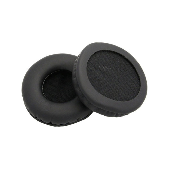 Náhradné Náušníky pre AKG K518, K518DJ, K81, K518LE, Pamäťová pena + PU Koža, Čierne, 1 pár