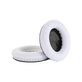 Náhradné Náušníky pre Bose QuietComfort 2, 15, 25 a 35, Pamäťová pena + PU Koža, Bielo-čierne, 1 pár