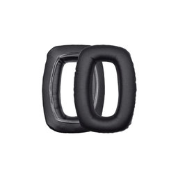 Náhradné Náušníky pre Beyerdynamic DT 100, DT 150, DT 190, Pamäťová pena + PU Koža, Čierne, 1 pár