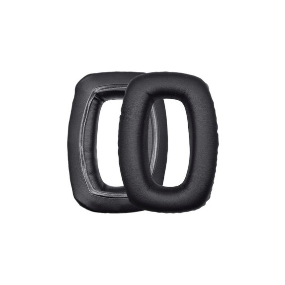 Náhradné Náušníky pre Beyerdynamic DT 100, DT 150, DT 190, Pamäťová pena + PU Koža, Čierne, 1 pár