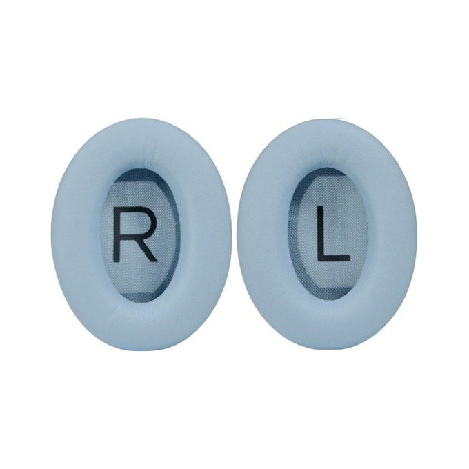 Náhradné Náušníky pre Bose QuietComfort 45, Pamäťová pena + PU Koža, Svetlomodré, 1 pár