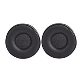 Náhradné Náušníky pre Jabra MOVE Wireless, Pamäťová pena + PU Koža, Čierne, 1 pár