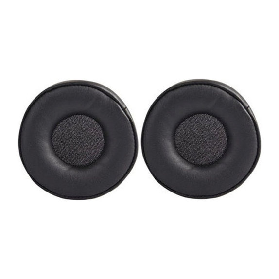 Náhradné Náušníky pre Jabra MOVE Wireless, Pamäťová pena + PU Koža, Čierne, 1 pár