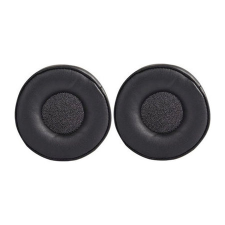 Náhradné Náušníky pre Jabra MOVE Wireless, Pamäťová pena + PU Koža, Čierne, 1 pár