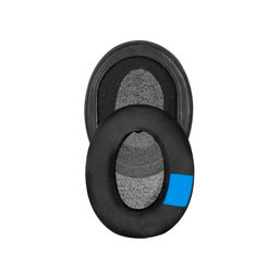 Náhradné Náušníky pre Kingston HyperX Cloud, Pamäťová pena + Neoprén + PU Koža, Čierne, 1 pár