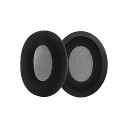 Náhradné Náušníky pre Kingston HyperX Cloud II, Semišové, Čierne, 1 pár