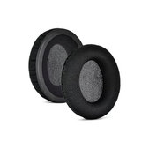 Náhradné Náušníky pre Kingston HyperX Stinger Core, Pamäťová pena + Textil, Čierne, 1 pár