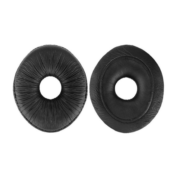 Náhradné Náušníky pre Panasonic Technics RP-DJ1200, RP-DJ1205, RP-DJ1210, Pamäťová pena + PU Koža, Čierne, 1 pár