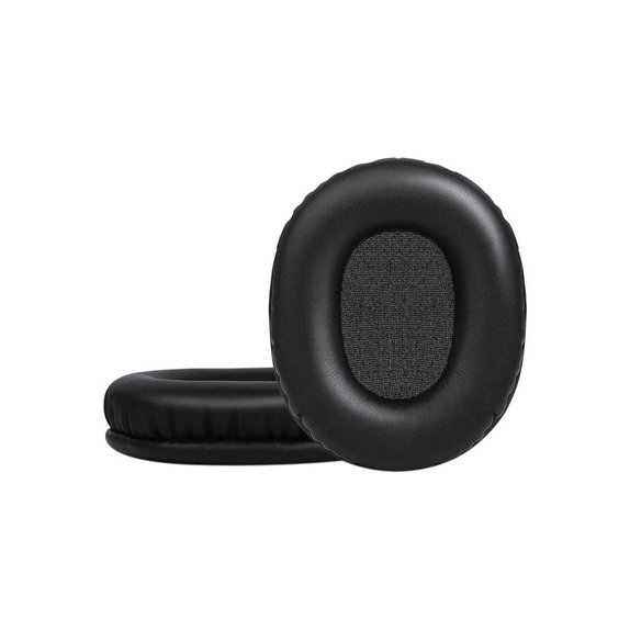Náhradné Náušníky pre Shure SRH840, Pamäťová pena + PU Koža, Čierne, 1 pár