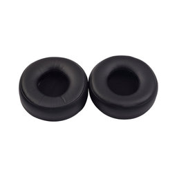 Náhradné Náušníky pre SteelSeries Siberia 650, Pamäťová pena + PU Koža, Čierne, 1 pár