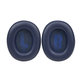 Náhradné Náušníky pre JBL Live 650BTNC, E65, Pamäťová pena + PU Koža, Navy, 1 pár