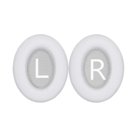 Náhradné Náušníky pre Bose 700, NC700, Pamäťová pena + PU Koža, Biele, 1 pár