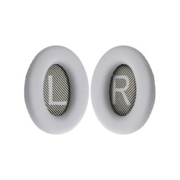Náhradné Náušníky pre Bose QuietComfort 35, Pamäťová pena + PU Koža, Šedé, 1 pár