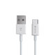 USB / USB-C kábel Smart, 2.1A, 2m, biela, Devia