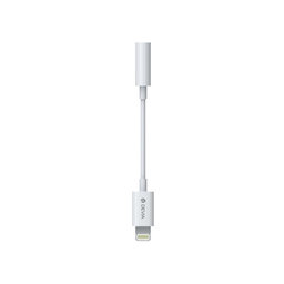 Adaptér Smart 3,5mm Jack / Lightning, biela, Devia