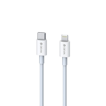 Lightning / USB-C kábel Smart, PD 20W, 1m, biela, Devia