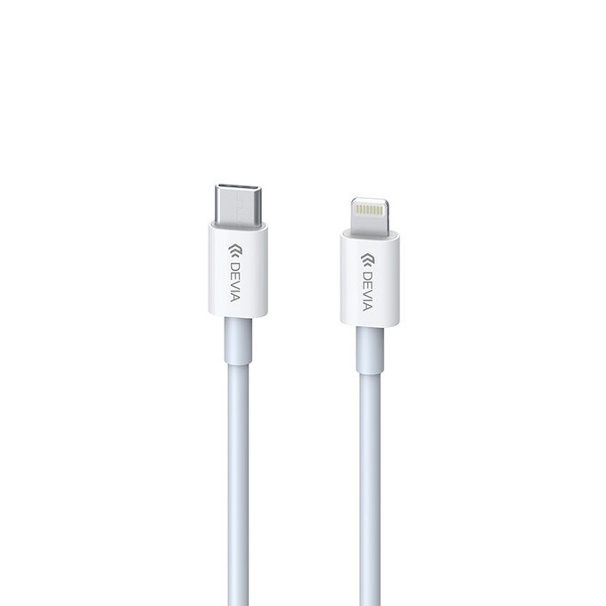 Lightning / USB-C kábel Smart, PD 20W, 1m, biela, Devia
